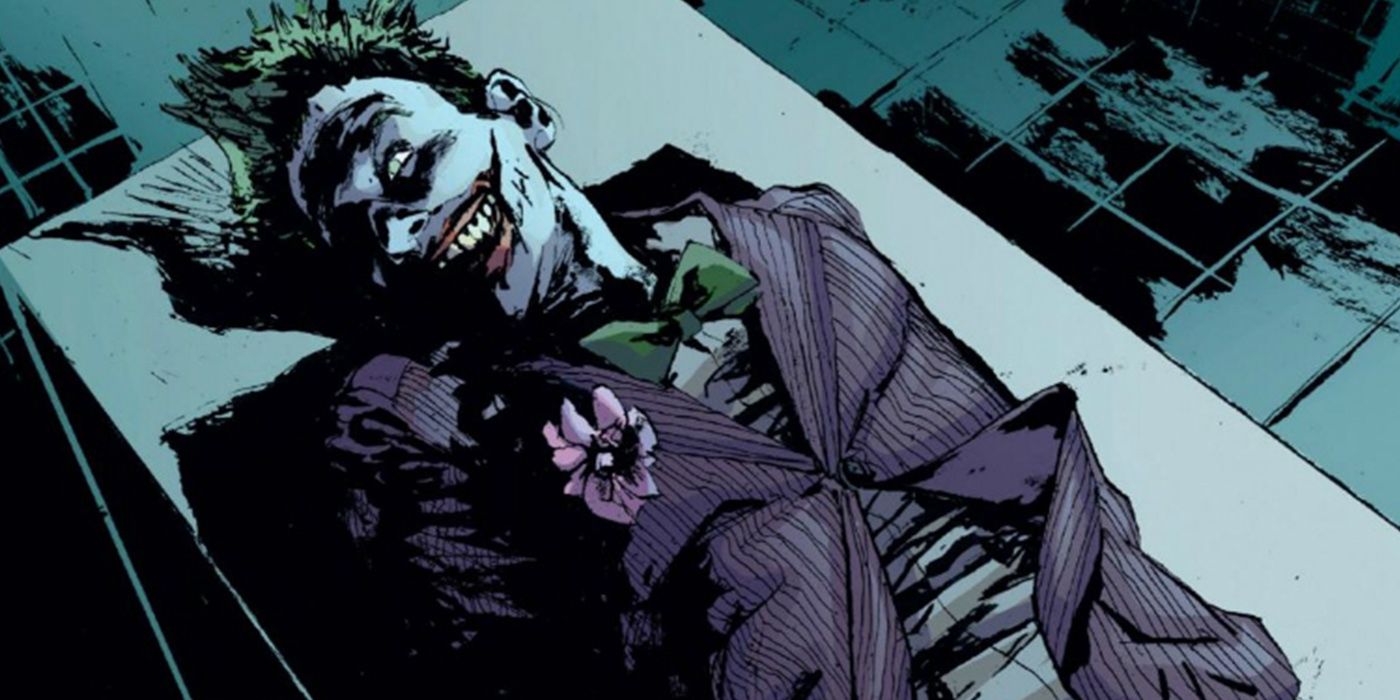 The Joker's body lies in Gotham morgue