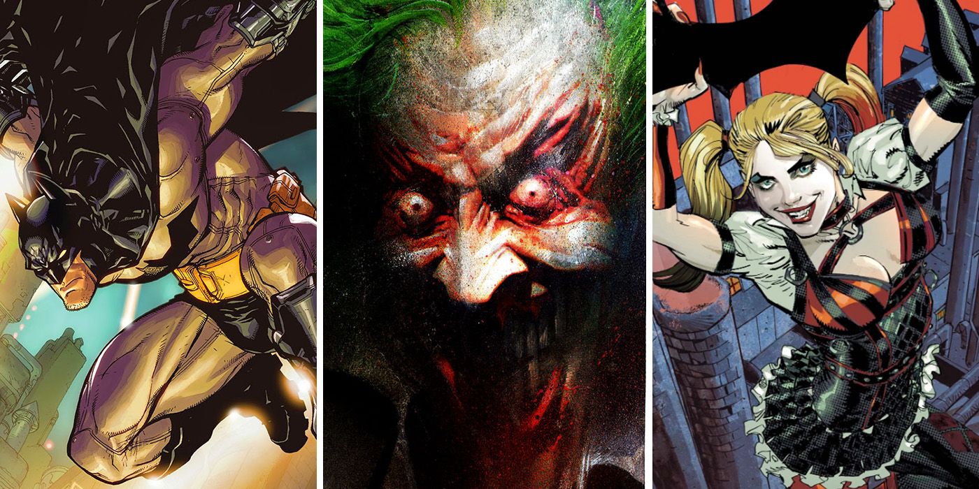 Batman Arkham comics featuring Joker and Harley Quinn