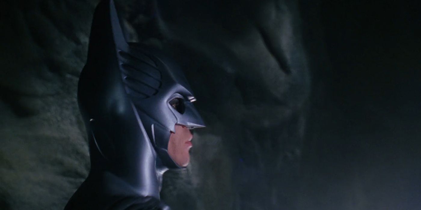 Batman cowl used in the third act of Batman Forever