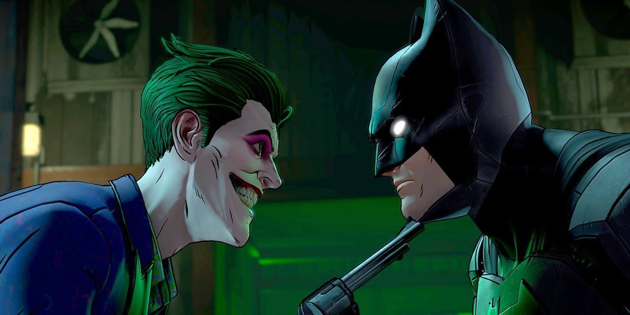 Joker holds Batman captive in Batman The Enemy Within 