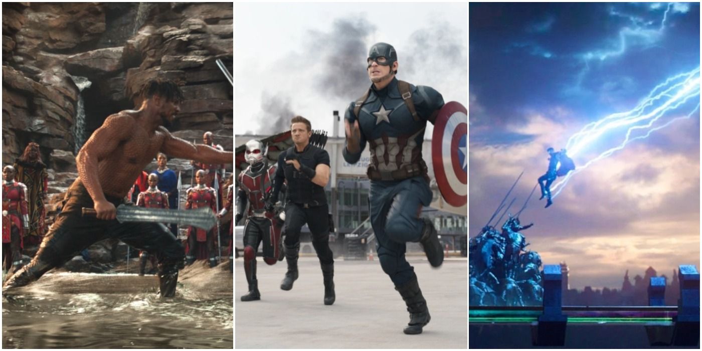 Best MCU Phase 3 fight scenes list featured image Black Panther Captain America: Civil War Thor: Ragnarok