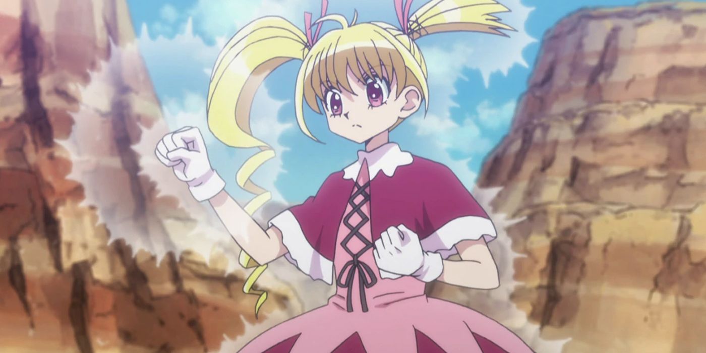 Bisky channelling her Gyo in Hunter x Hunter