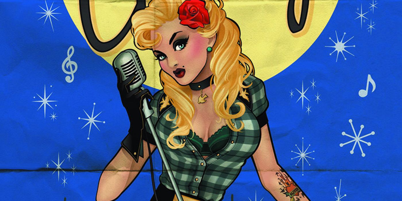 Black Canary sings in the 1940s in DC Comics