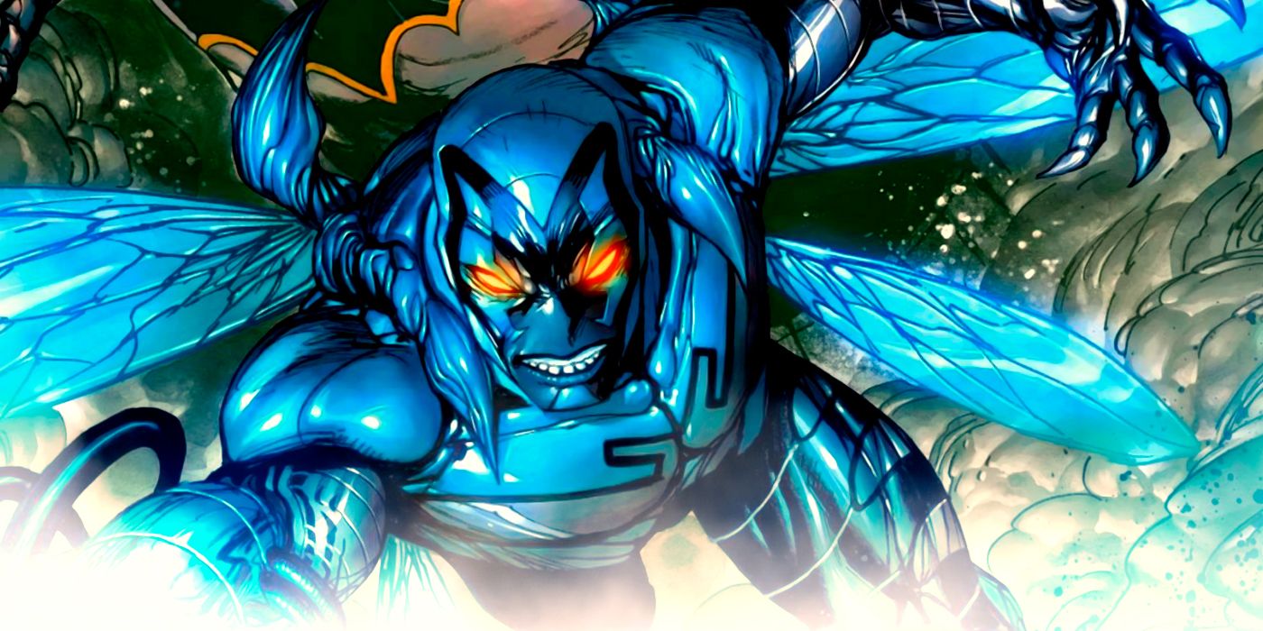 Jamie Reyes' Blue Beetle flying in DC Comics