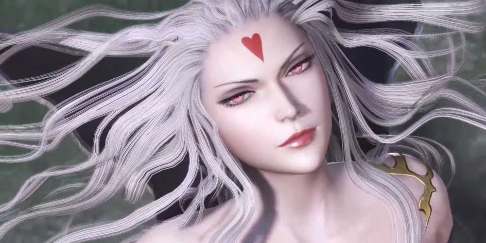 The monstrous Cloud of Darkness from Final Fantasy III with heart on forehead.