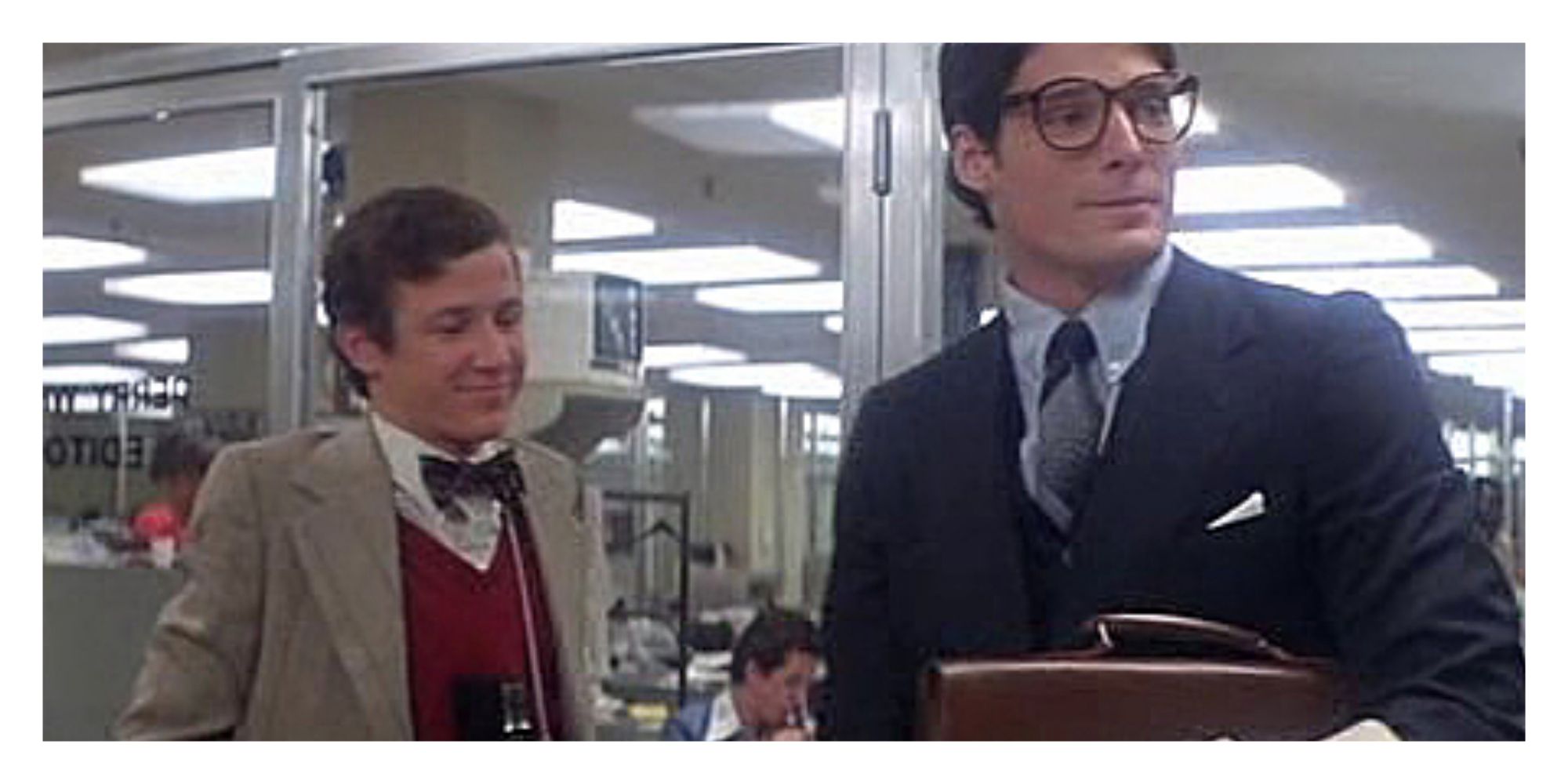 Clark Kent and Jimmy Olsen at the Daily Planet