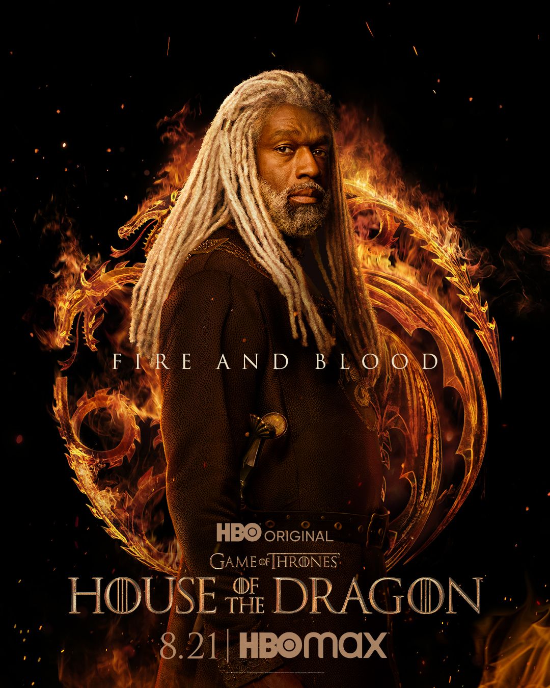 Corlys Velaryon in House of the Dragon poster