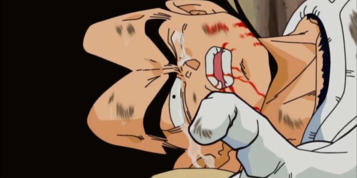 Vegeta cries and tells his story as he dies on Namek in Dragon Ball Z.