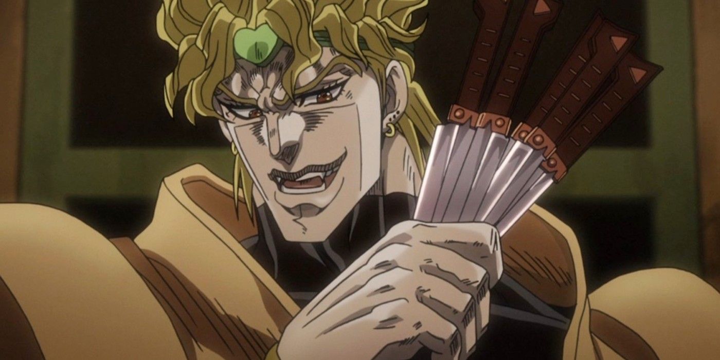 DIO Whips Out His Knives In JoJos Bizarre Adventure
