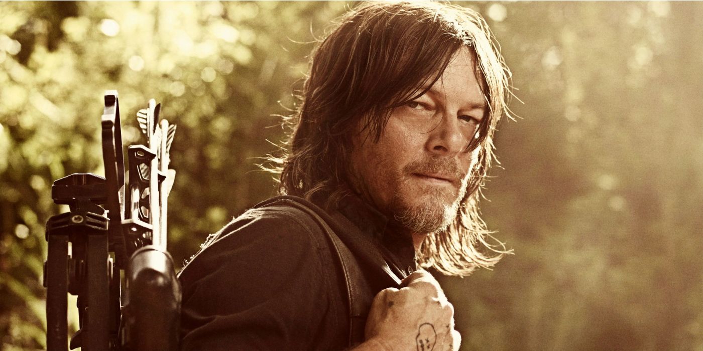 Daryl Dixon in the sunlight in Walking Dead