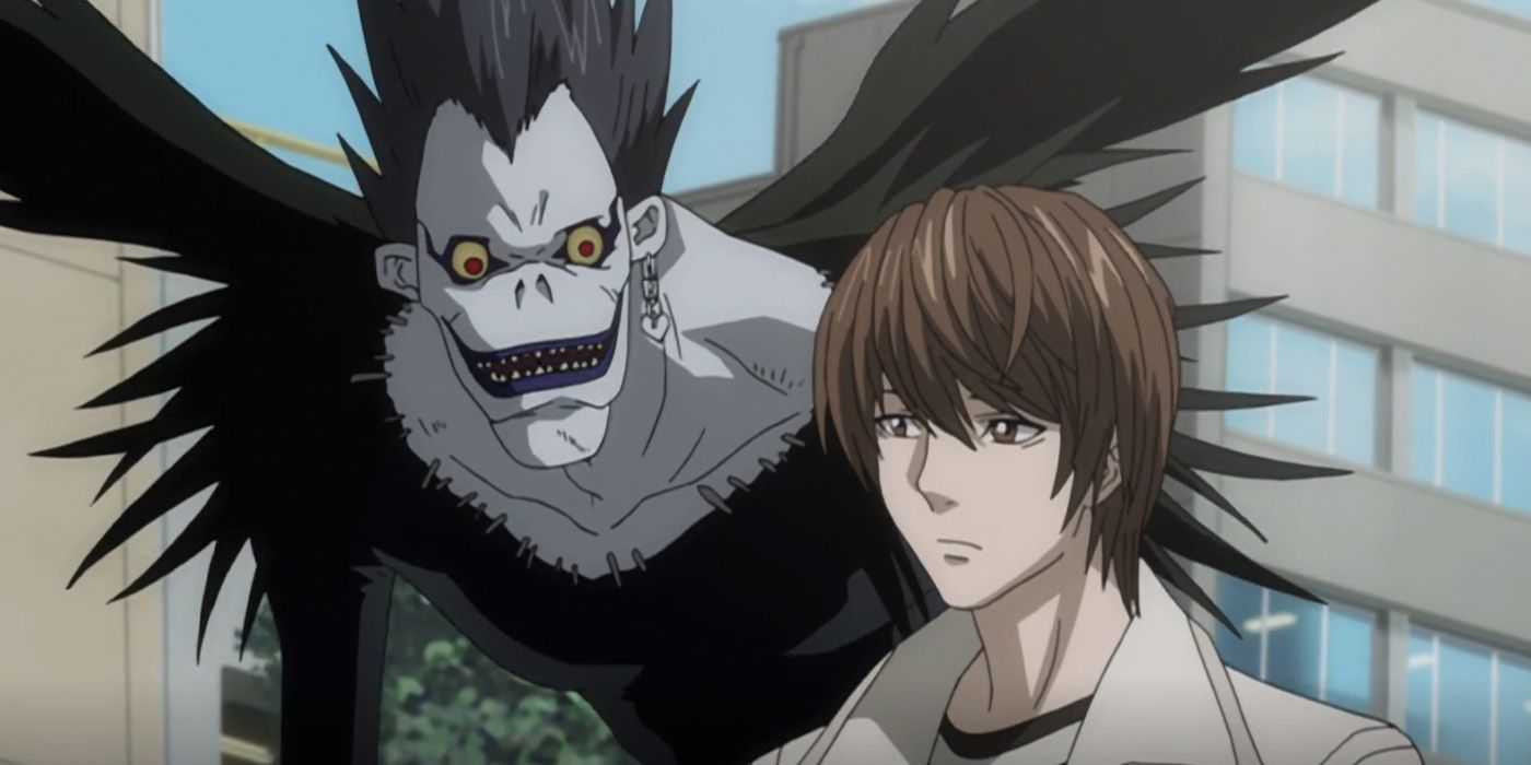 Light and Ryuk from Death Note Anime
