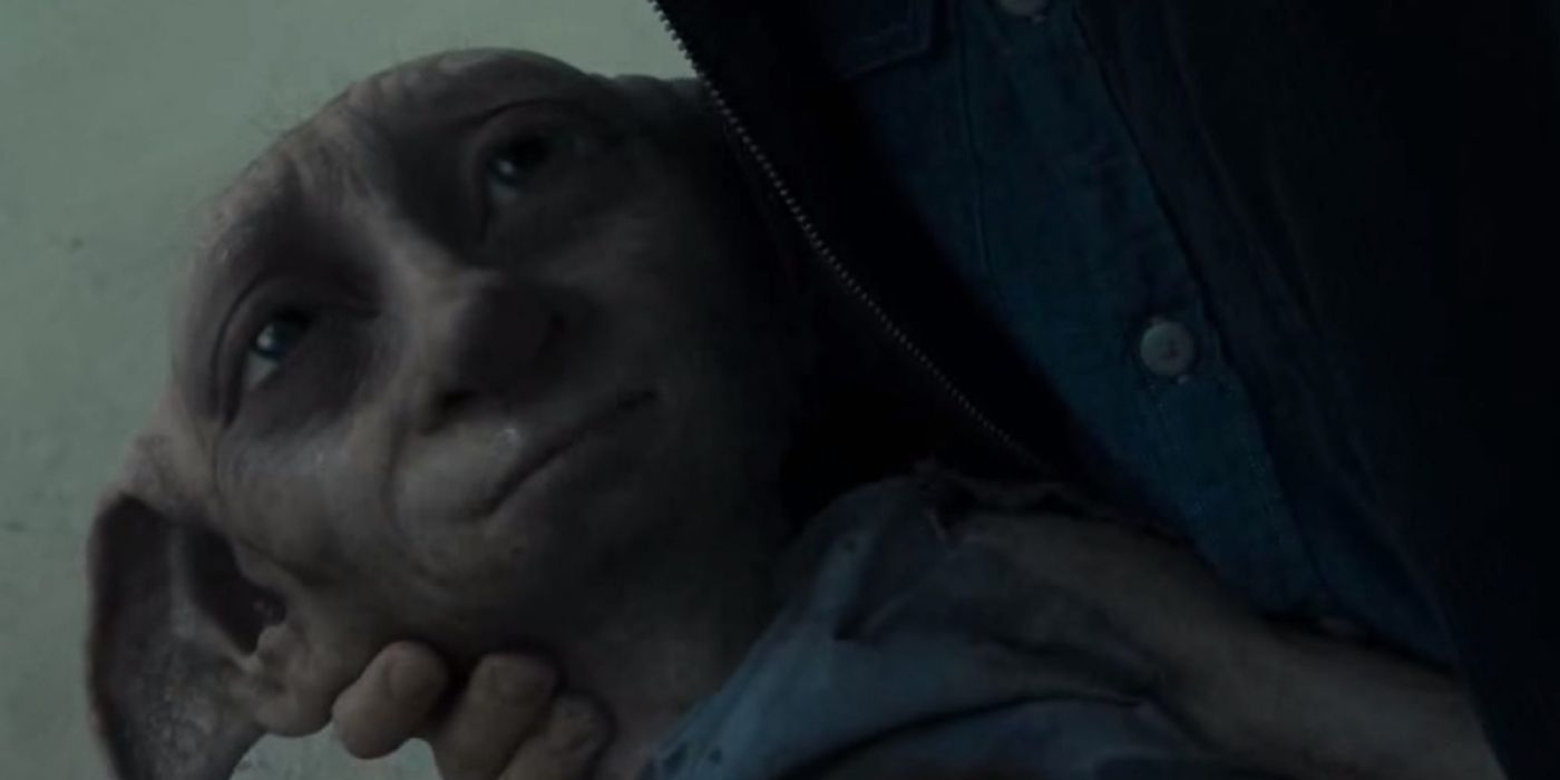 Dobby's death in Harry's arms in Harry Potter and the Deathly Hallows Part 1