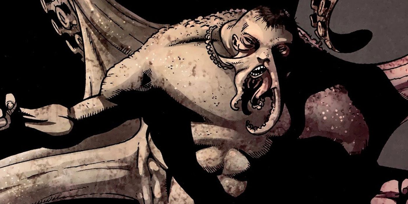Otto Octavius transforms into an Octopus monster in Marvel Comics
