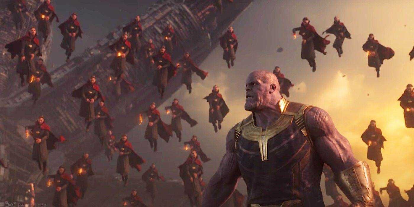 Doctor Strange vs Thanos during Infinity War