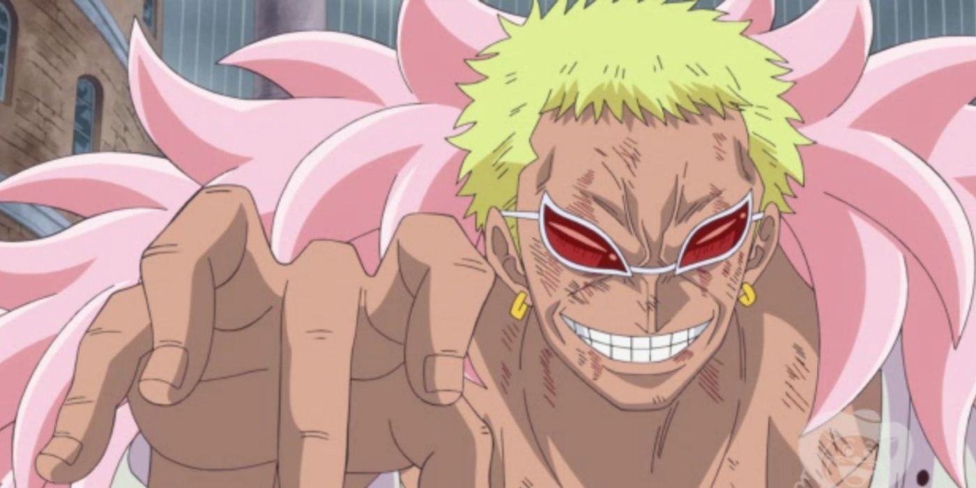 Doflamingo puppeting in One Piece.