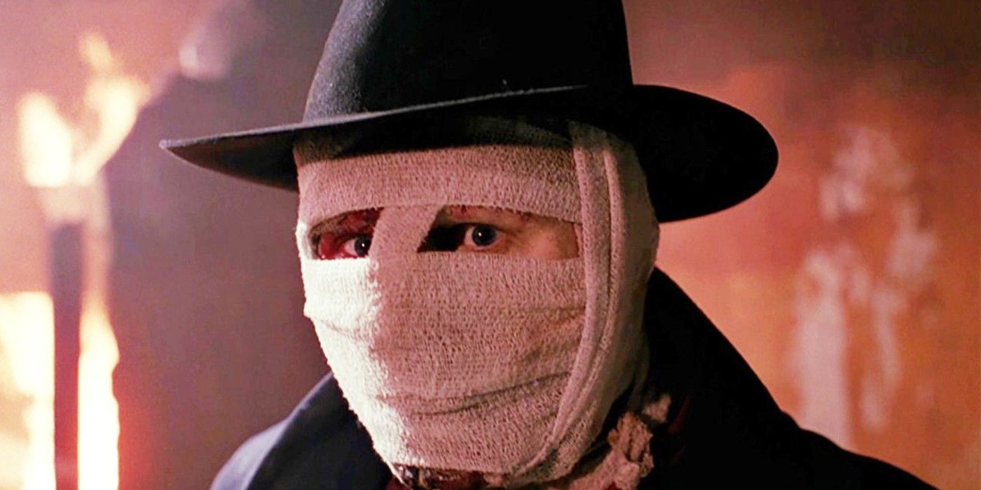 Dr Westlake Emerges From The Fire in Darkman