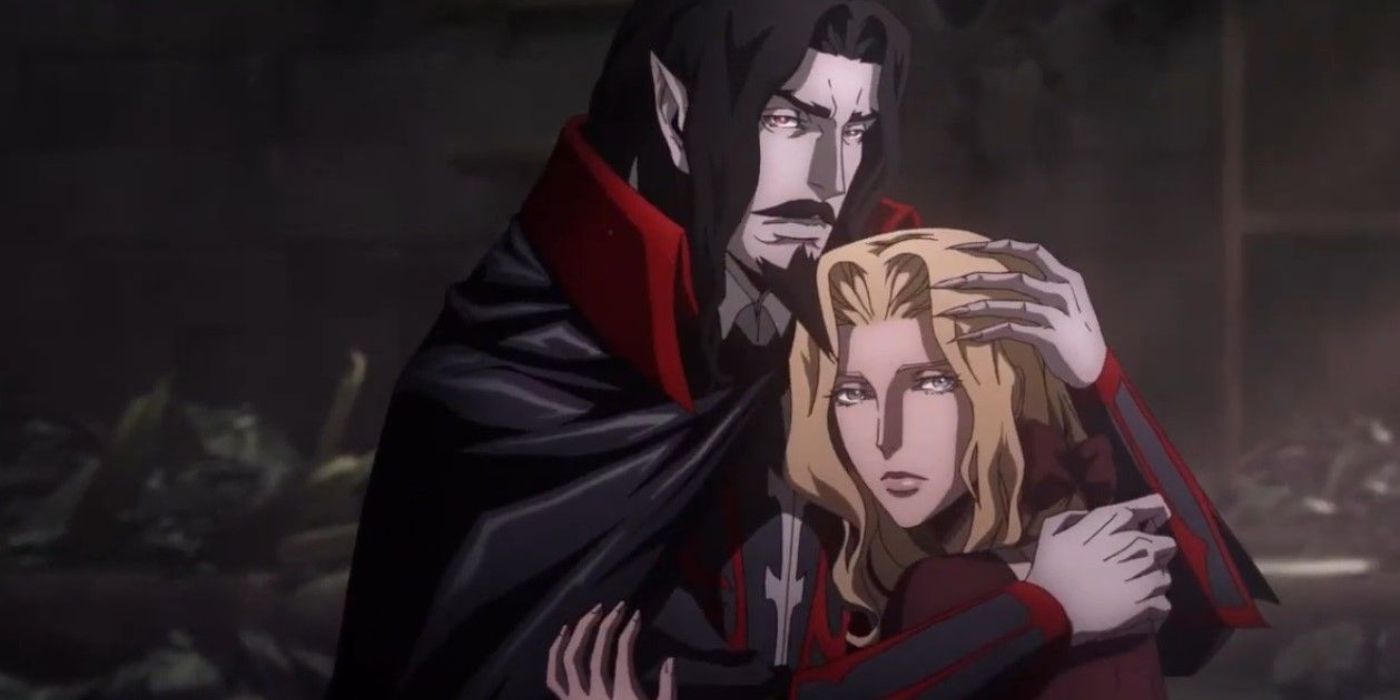 Dracula and his wife Lisa in Castlevania.