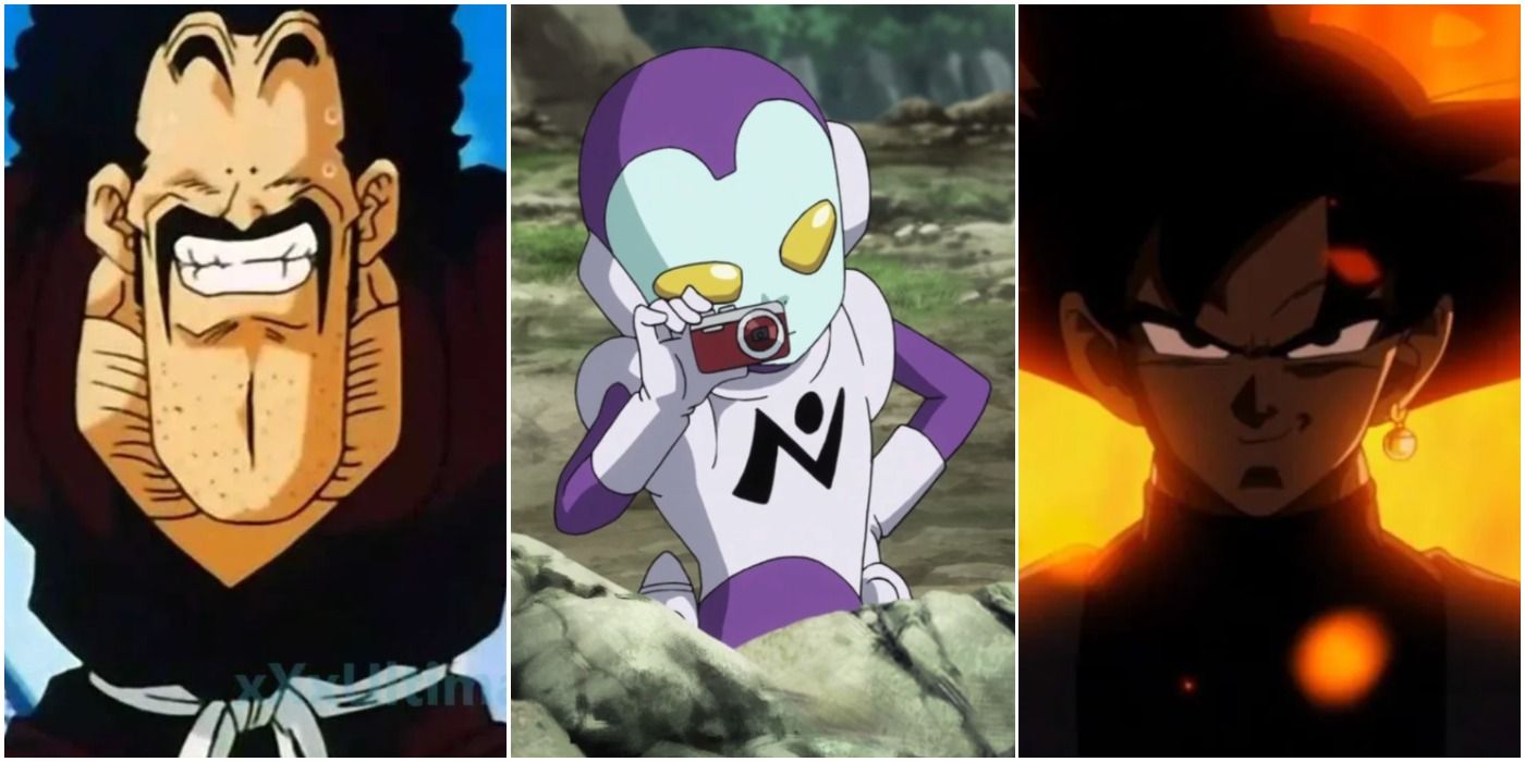 Dragon Ball Characters Love To Hate Hercule Jaco Goku Black Trio Header