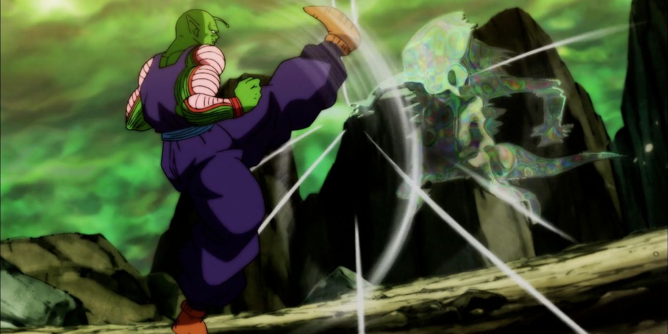 Anime Dragon Ball Piccolo Fights Invisible Gamisalas