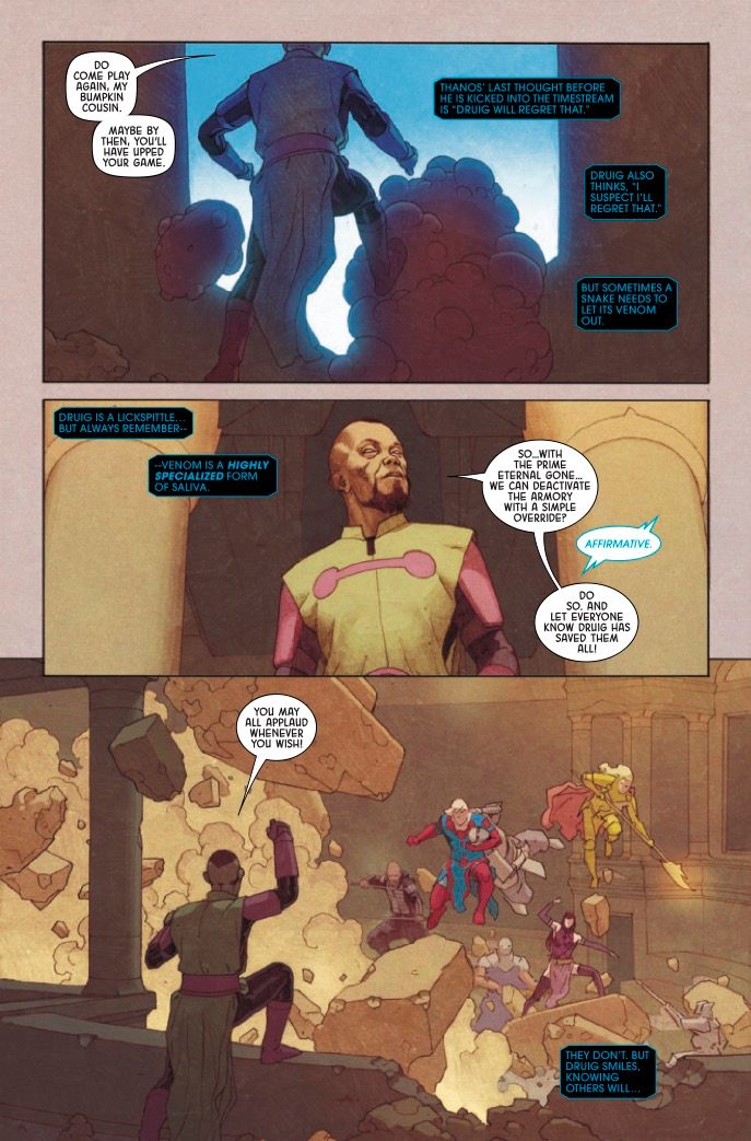 Marvel's Sneakiest Eternal Beat Thanos Without a Single Punch