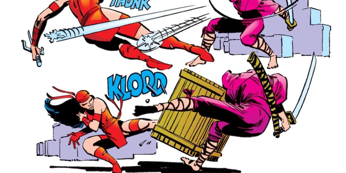 Elektra Kicks Kirigi Daredevil 176 Frank Miller Klaus Janson