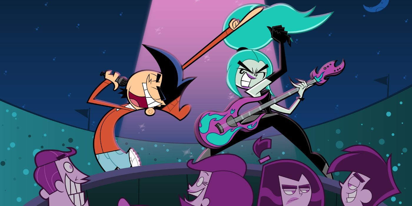 Ember McLain and Chip From Danny Phantom 