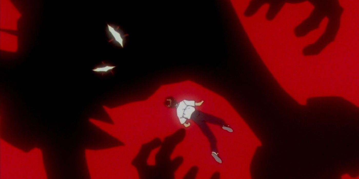 Eva Unit 1 haunts Shinji in Neon Genesis Evangelion Anime