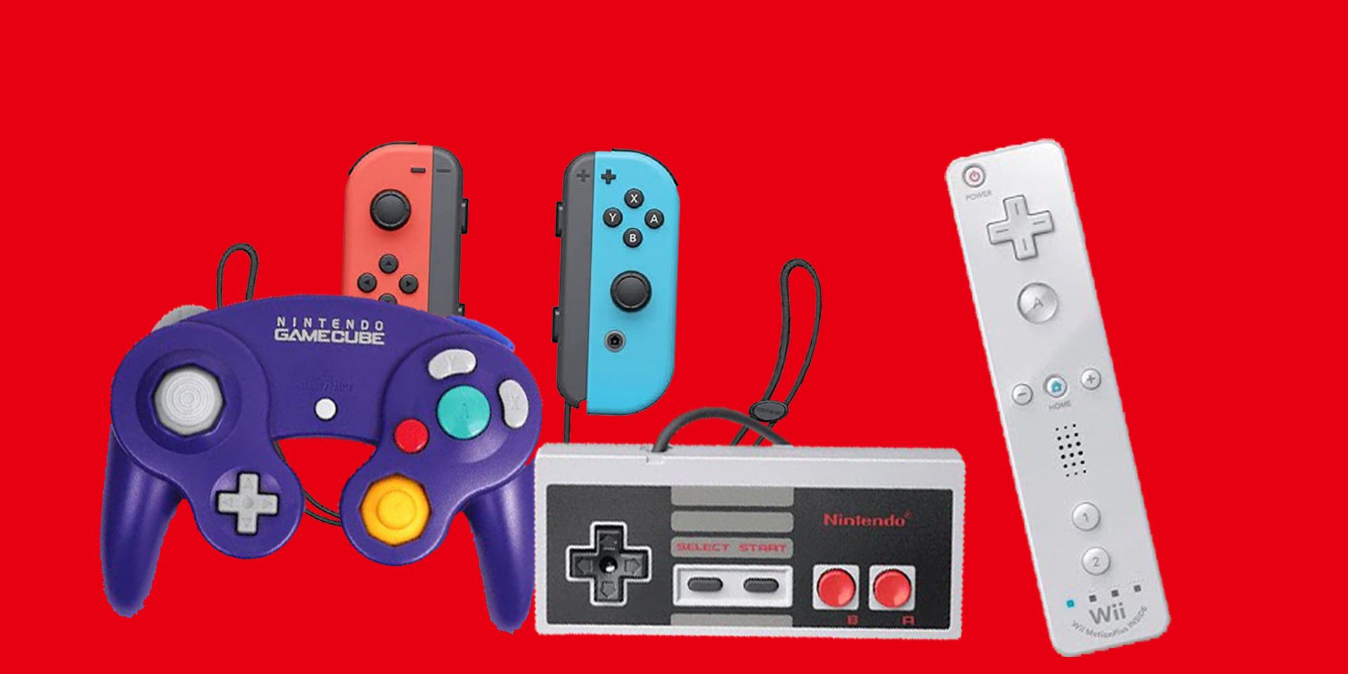 Nintendo controllers store over the years