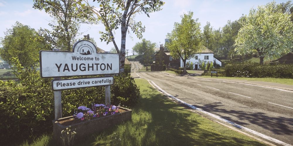 The sign for Yaughton in Everybody's Gone to the Rapture.