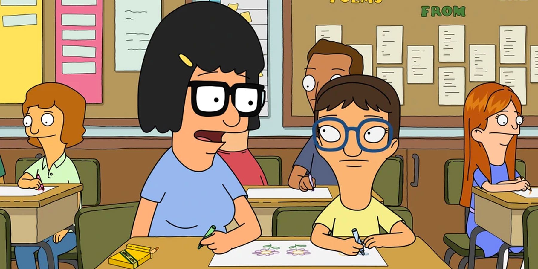 Tina talking to her Little Fish in Bob's Burgers