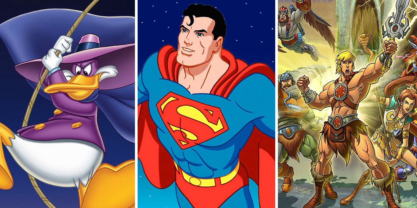 Animated Superhero Shows like Superman, He-Man and Darkwing Duck