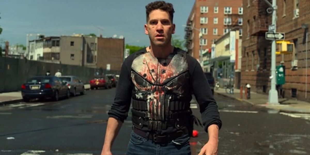 Frank Castle walking in the street in Marvel's Punisher series