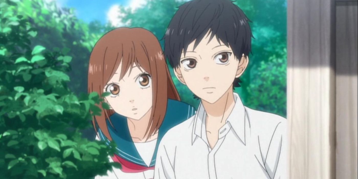 Futaba Yoshioka and Kou Tanaka from Ao Haru Ride 