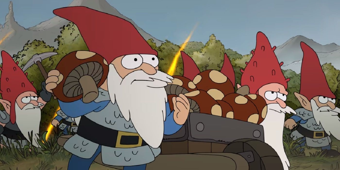 Gnomes at war with the ogres in Disenchantment