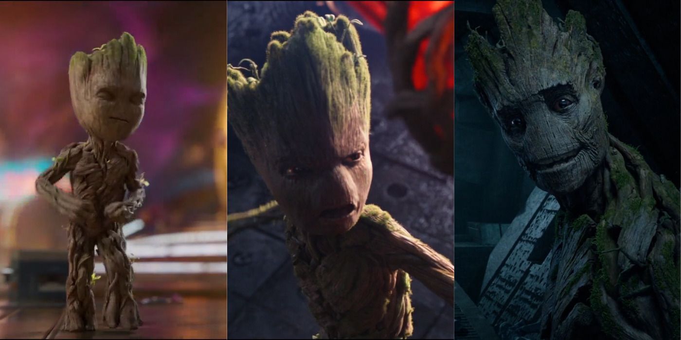Groot Three Stages Collage