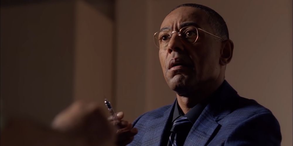 Gus Fring talking with Hector Salamanca in Breaking Bad