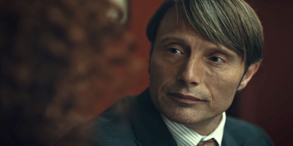 Hannibal Lecter smiles in NBC's Hannibal