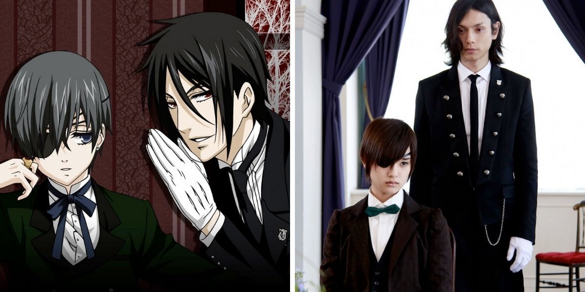 Images feature Ciel Phantomhive and Sebastian Michaelis from Black Butler (2008) and the Black Butler movie (2014)
