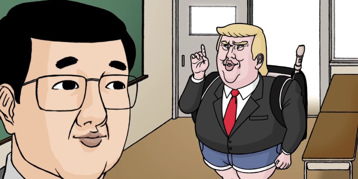 Hey, President Trap-Kun, Trap-kun going to school 