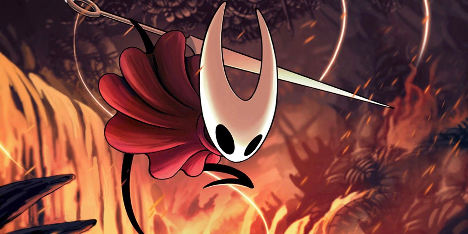 Promotional image for Hollow Knight: Silksong, featuring Hornet.