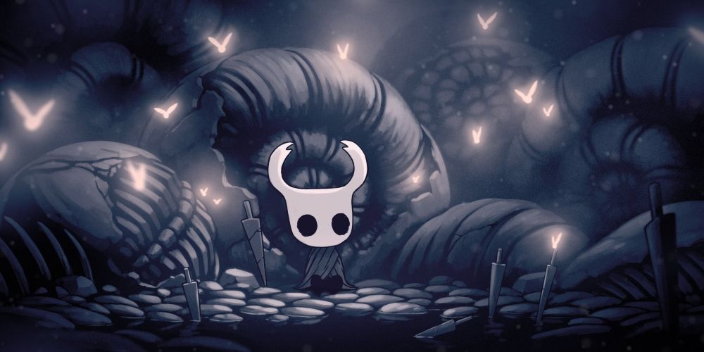 The Knight in marketing materials for the Hollow Knight game