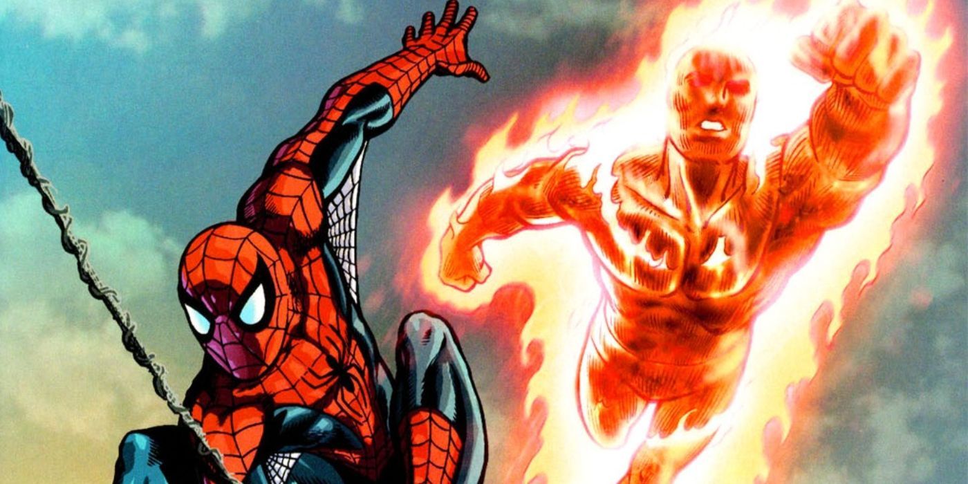 Human Torch and Spider-Man