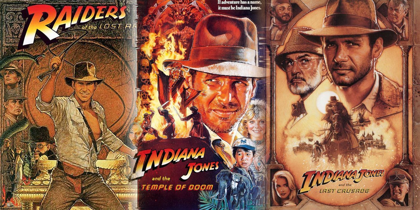Indiana Jones Original Trilogy feature image - each movie poster side by side