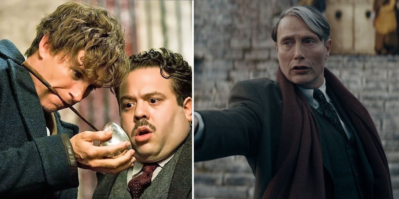 Jacob Kowalski, Gellert Grindelwald, And Newt Scamander In Fantastic Beasts And Where To FInd Them