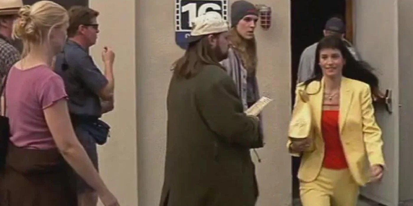 Jay and Silent Bob meet Gale in Scream 3