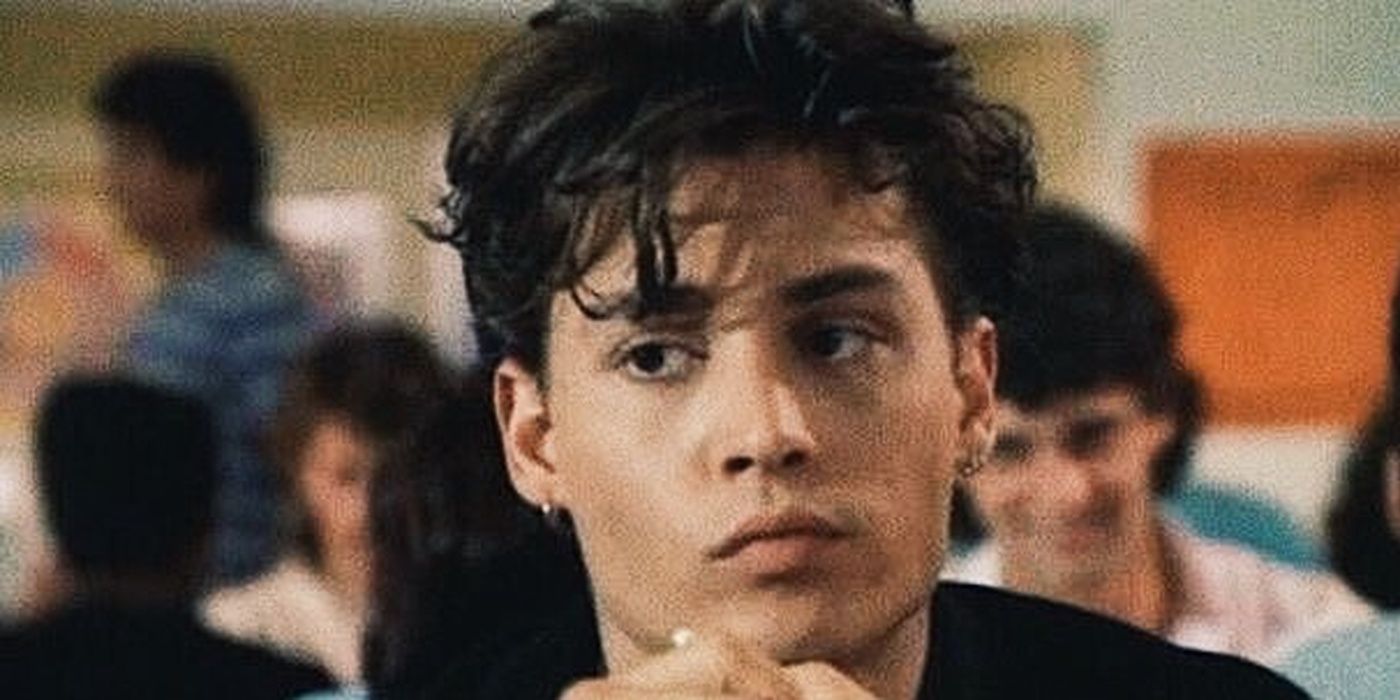 Johnny Depp as an undercover officer in the 21 Jump Street TV show.
