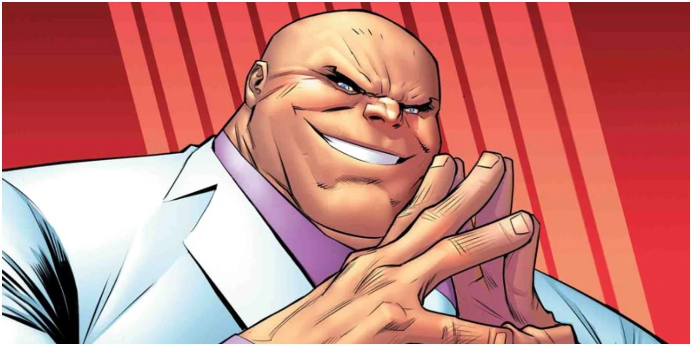 An image of the Kingpin grinning in Marvel Comics