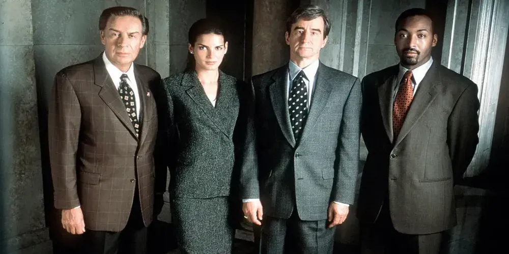 image of the Law & Order cast in Called Home episode