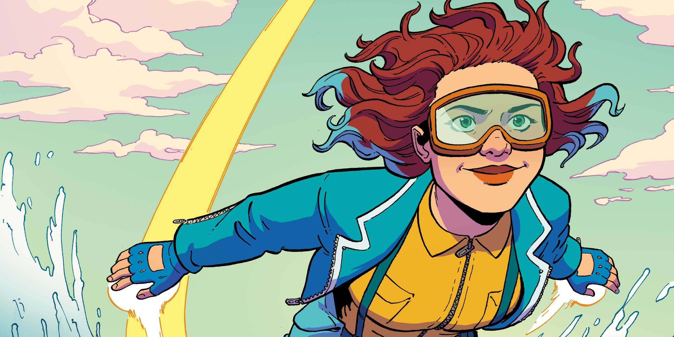 Shela Sexton flying in Marvel Comics