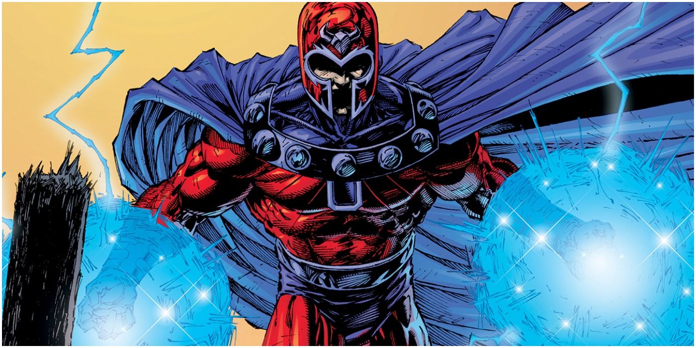 Magneto using his powers in Marvel comics